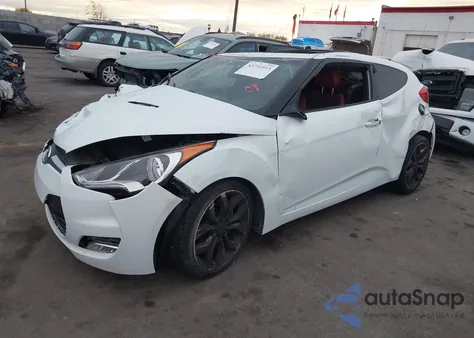 2012 Hyundai Veloster Base W/Red/Black from USA, damaged, VIN KMHTC6ADXCU024095